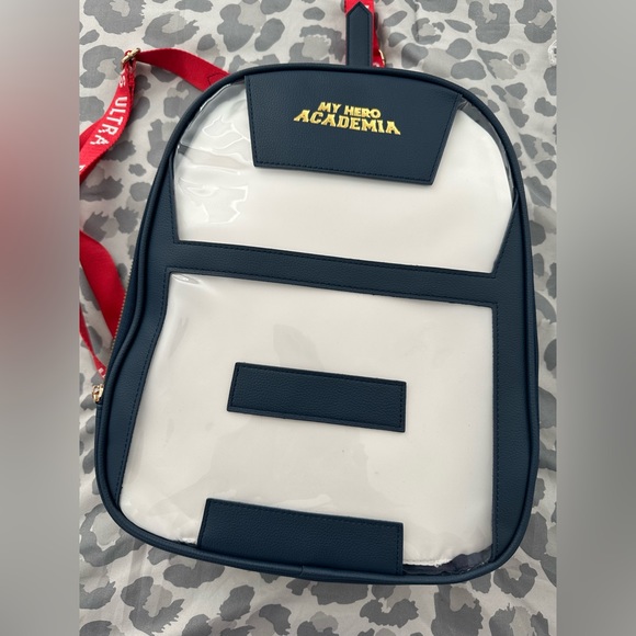 My Hero Academia backpack Navy, red, and gold. NWT - Picture 9 of 10